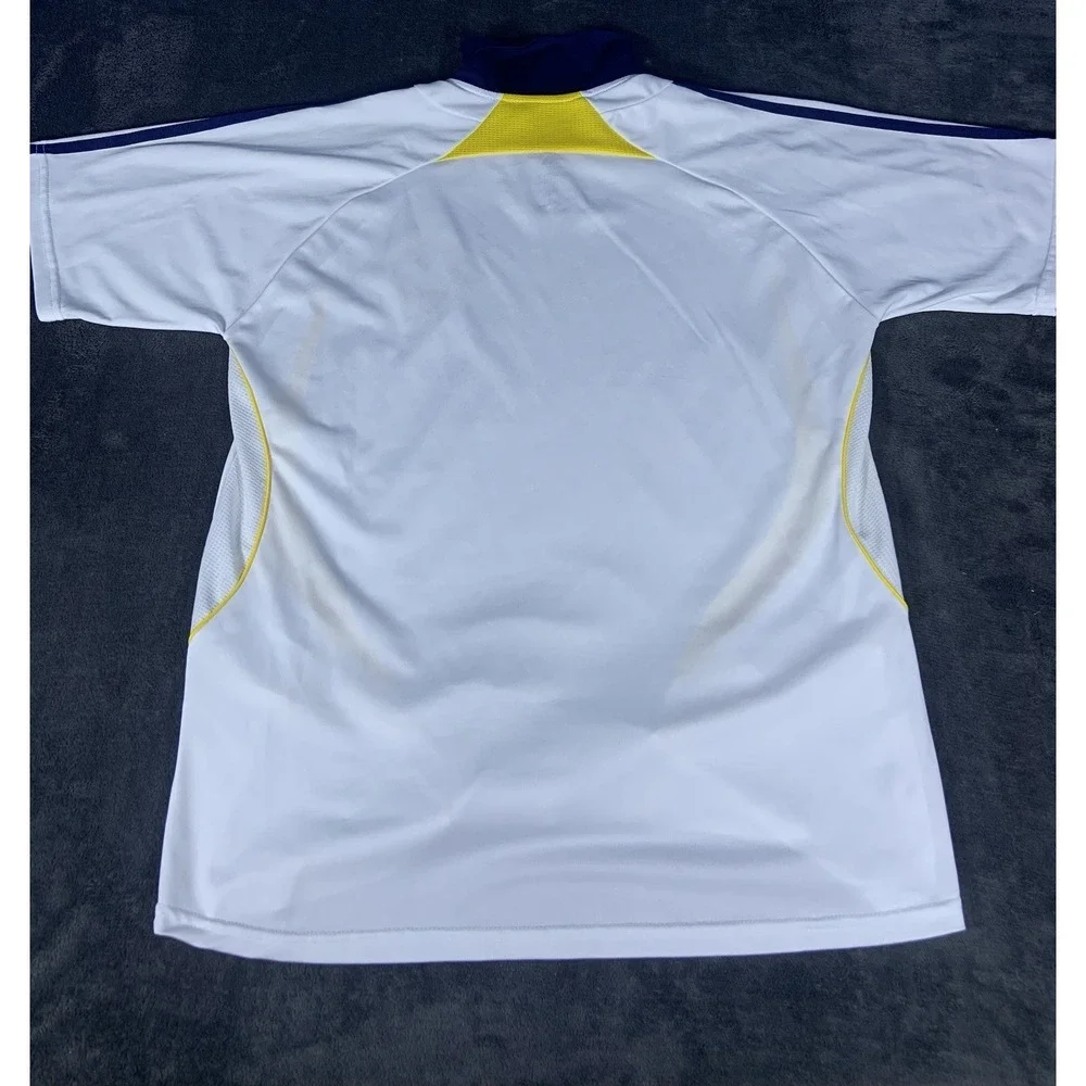 Vintage LA Galaxy Adidas Soccer Jersey White Blue‎ Yellow Men's Size XL